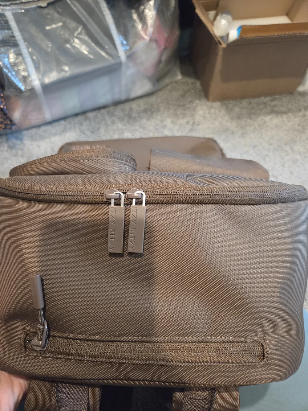 Itzy Ritzy Belong Brown Travel Backpack